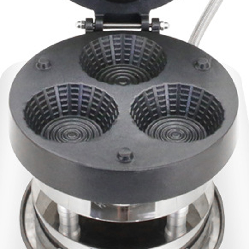 Waffle Cone Maker - Profesjonalna maszyna do robienia trójdziurkowych wafleri