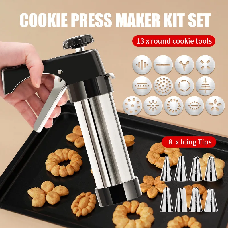 Churros Maker Gun - 13Pcs/set DIY Manual Cookie Mold Gun