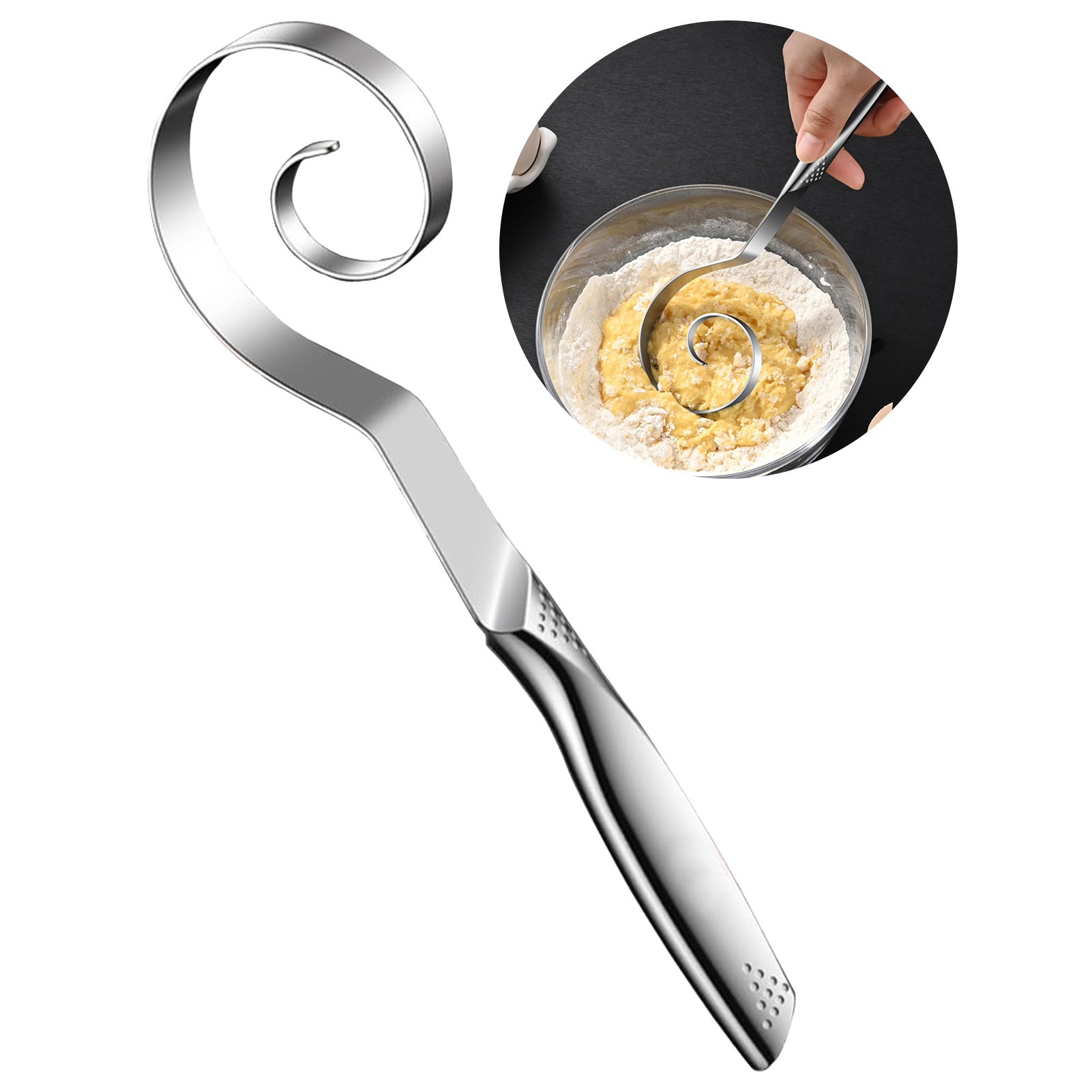 Danish Pancake Pan - Sztylet do ciasta duńskiego ze stali