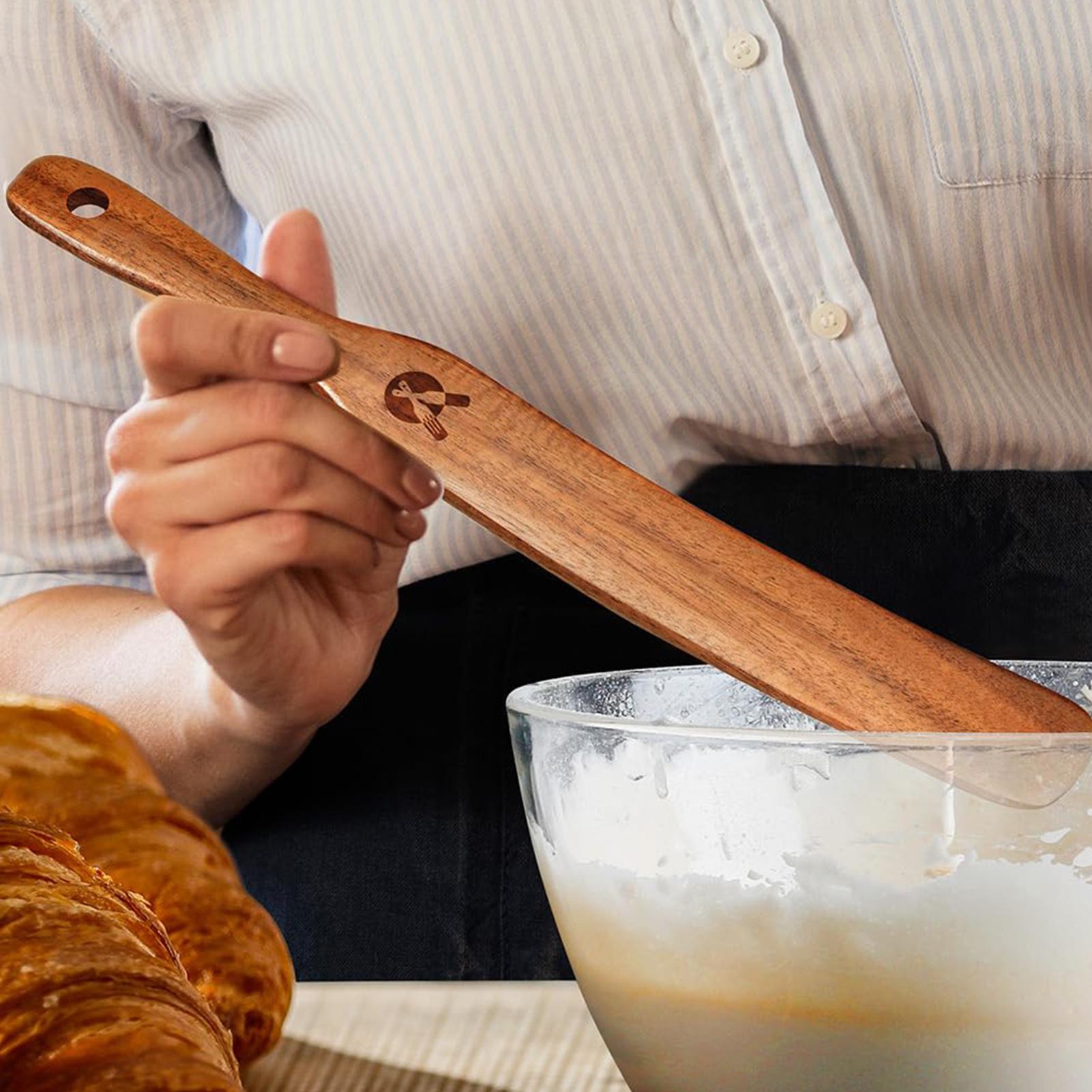 Okonomiyaki Spatula - Szpatułka do mieszania chleba, ekologiczna, drewniana,