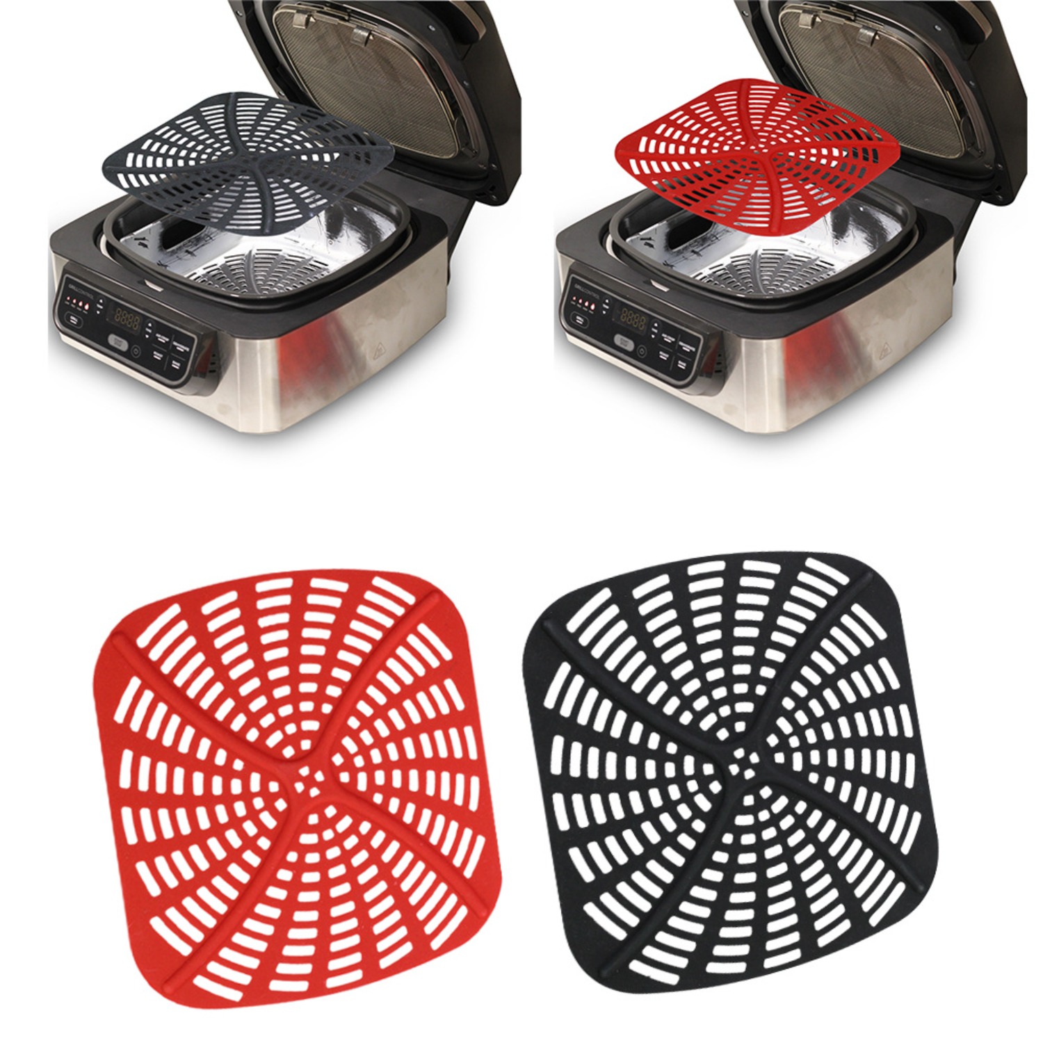 Ninja Air Fryer Af300 - Zestaw 2 silikonowych wkładek wielokrotnego użytku