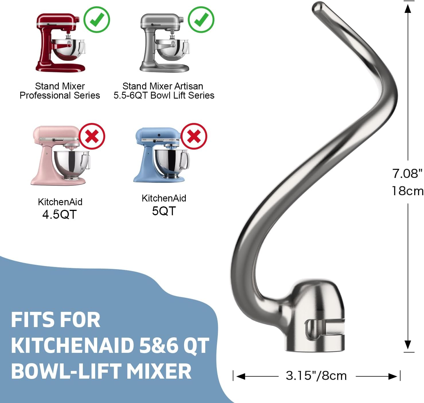 Hak do ciasta ze stali nierdze – Kitchenaid Mixer Pro 600 recenzja i cena