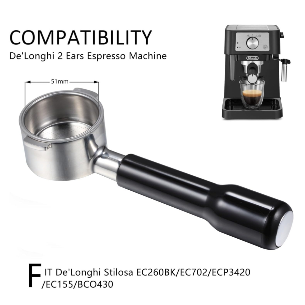 51mm bezdenny filtr do kawy z  – Delonghi Espresso Ecp3420 recenzja i cena