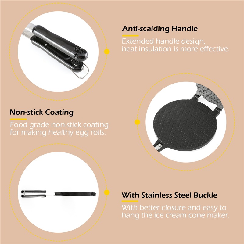 22cm Nieprzywierająca gofrowni – Egg Waffle Pan recenzja i cena